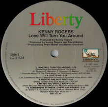Load image into Gallery viewer, Kenny Rogers : Love Will Turn You Around (LP, Album, Los)
