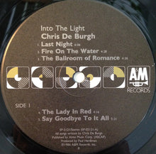 Laden Sie das Bild in den Galerie-Viewer, Chris de Burgh : Into The Light (LP, Album, Ind)
