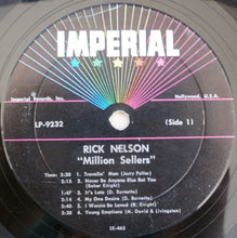 Laden Sie das Bild in den Galerie-Viewer, Rick Nelson* : Million Sellers (LP, Comp, Mono)
