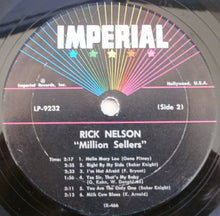 Laden Sie das Bild in den Galerie-Viewer, Rick Nelson* : Million Sellers (LP, Comp, Mono)
