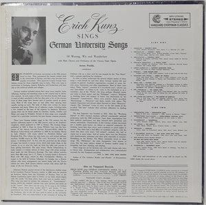 Erich Kunz With Male Chorus* and Orchestra Of The Vienna Volksoper* : Erich Kunz Sings German University Songs Of Wooing, Wit And Wanderlust (LP, RE)