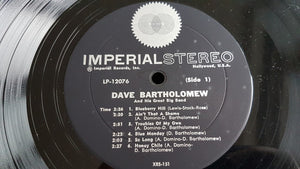 Dave Bartholomew : Fats Domino Presents Dave Bartholomew And His Great Big Band (LP, Album)