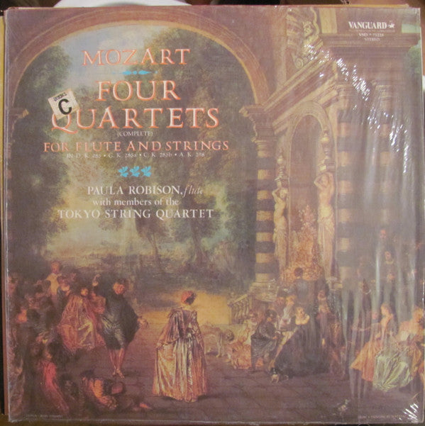 Mozart* - Paula Robison With Members Of The Tokyo String Quartet* : Four Quartets (Complete) For Flute And Strings (LP, Album)