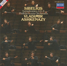 Load image into Gallery viewer, Sibelius*, Philharmonia Orchestra, Vladimir Ashkenazy : Symphonies 3 &amp; 6 (CD)
