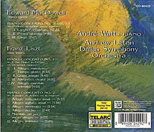 Laden Sie das Bild in den Galerie-Viewer, MacDowell*, Liszt*, André Watts, Andrew Litton, Dallas Symphony Orchestra : Piano Concerto No. 2 / Piano Concertos Nos. 1 &amp; 2 (CD)
