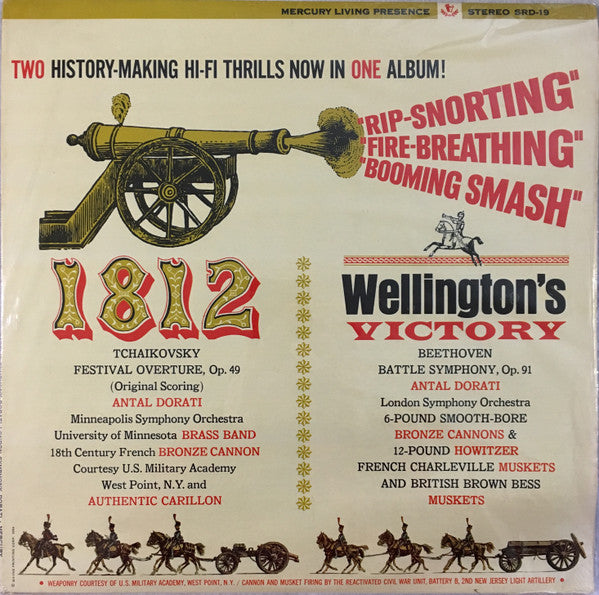Tchaikovsky*, Beethoven* - Antal Dorati ,Conducting The Minneapolis Symphony Orchestra* And London Symphony Orchestra : 1812 Festival Overture, Op. 49 / Wellington's Victory Battle Symphony, Op. 91 (LP, Album, Ric)
