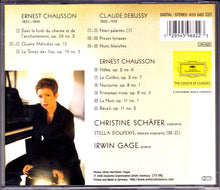 Laden Sie das Bild in den Galerie-Viewer, Debussy*, Chausson* - Christine Schäfer, Irwin Gage : Melodies (CD, Album)
