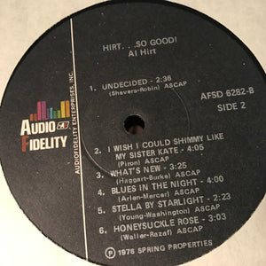 Al Hirt And His Orchestra : Hirt...So Good! (LP, Album)