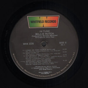Willie Hutch : In Tune (LP, Album, Jac)