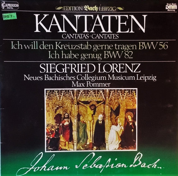 Siegfried Lorenz, Neues Bachisches Collegium Musicum Leipzig ; Max Pommer / Johann Sebastian Bach : Kantaten (Cantatas ∙ Cantates) (LP, Club, S/Edition, Gat)