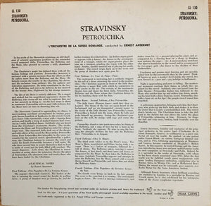 Igor Stravinsky / L'Orchestre De La Suisse Romande, Ernest Ansermet : Petrouchka (LP, Mono, RE)