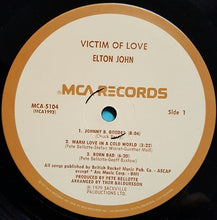Laden Sie das Bild in den Galerie-Viewer, Elton John : Victim Of Love (LP, Album, Pin)
