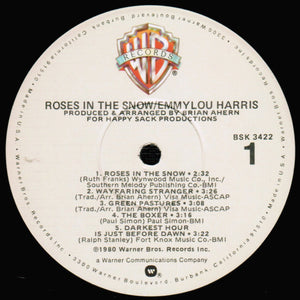 Emmylou Harris : Roses In The Snow (LP, Album, Win)