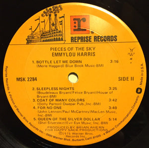 Emmylou Harris : Pieces Of The Sky (LP, Album, RE, Gol)