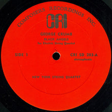 Load image into Gallery viewer, George Crumb / Charles Jones (4) With Paul Zukofsky : Black Angels (For Electric String Quartet) / String Quartet No. 6 / Sonatina (LP, Album, RP)
