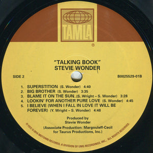 Stevie Wonder : Talking Book (LP, Album, RE, Gat)