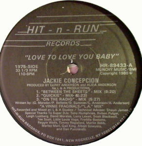 Jackie Concepcion : Love To Love You Baby (12")