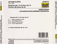 Laden Sie das Bild in den Galerie-Viewer, Dvorak*, André Previn, Los Angeles Philharmonic Orchestra : Symphony No. 7 In D Minor, Op. 70 / Overture &quot;My Home&quot;, Op. 62 (CD, Album)
