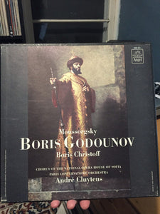 Moussorgsky* - Boris Christoff, Chorus Of The National Opera House Of Sofia*, Paris Conservatory Orchestra*, André Cluytens : Boris Godounov (4xLP, Mono + Box)