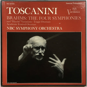 Toscanini*, NBC Symphony Orchestra, Brahms* : The Four Symphonies And "Haydn" Variations · Tragic Overture · Academic Festival Overture (4xLP, Comp, Mono, RE + Box)