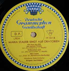 Maria Stader : Maria Stader Singt Aus Oratorien (LP, Mono)