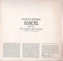 Load image into Gallery viewer, George Frideric Handel*, L&#39;École D&#39;Orphée : The Complete Flute Sonatas / Trio Sonatas For Flute / Recorder / Oboe (2xLP, Gat)
