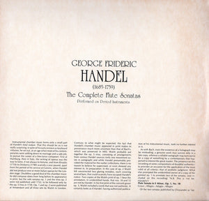 George Frideric Handel*, L'École D'Orphée : The Complete Flute Sonatas / Trio Sonatas For Flute / Recorder / Oboe (2xLP, Gat)