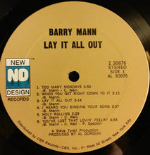 Load image into Gallery viewer, Barry Mann : Lay It All Out (LP, Album, Gat)
