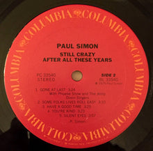 Charger l'image dans la galerie, Paul Simon : Still Crazy After All These Years (LP, Album, San)
