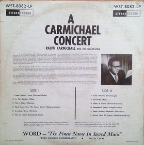 Ralph Carmichael With The Ralph Carmichael Orchestra : A Carmichael Concert (LP)