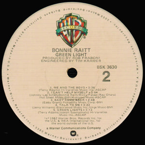 Bonnie Raitt : Green Light (LP, Album, Jac)