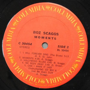 Boz Scaggs : Moments (LP, Album, Ter)