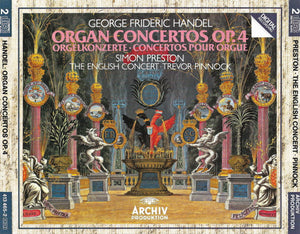 George Frideric Handel*, Simon Preston, The English Concert, Trevor Pinnock : Organ Concertos Op. 4 (2xCD, Album)