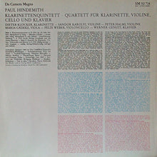 Load image into Gallery viewer, Paul Hindemith : Klarinettenquintett - Quartett Für Klarinette, Violine, Cello Und Klavier (LP)
