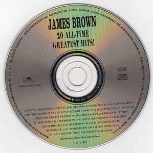 James Brown : 20 All Time Greatest Hits! (CD, Comp, RP, PMD)