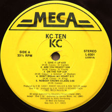 Load image into Gallery viewer, KC (4) : KC Ten (LP, Album, Hau)
