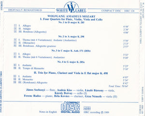 W. A. Mozart* : 4 Flute Quartets, Clarinet Trio (CD, Comp, RM)