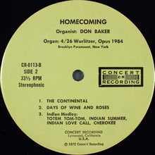 Load image into Gallery viewer, Don Baker (2) : Homecoming: Don Baker Returns To The Brooklyn Paramount (LP)
