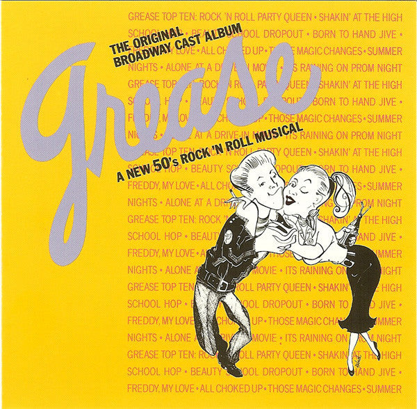 Various : Grease - The Original Broadway Cast Album (CD, Album)