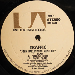 Traffic : John Barleycorn Must Die (LP, Album, RP, Res)