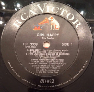 Elvis* : Girl Happy (LP, Album, Roc)