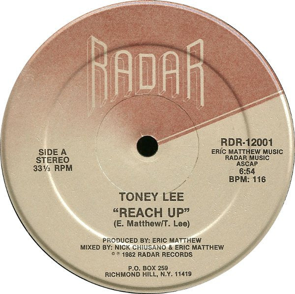 Toney Lee : Reach Up (12