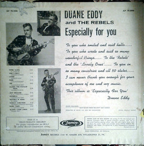 Duane Eddy And The Rebels : Especially For You (LP, Album, Mono, No )