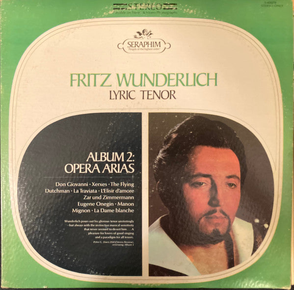 Fritz Wunderlich : Lyric Tenor - Album 2:  Opera Arias (LP, Comp)