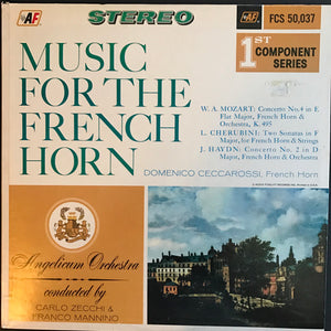 Domenico Ceccarossi, Angelicum Orchestra*, Franco Mannino, Carlo Zecchi : Music For The French Horn (LP)