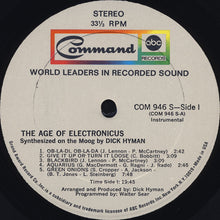 Load image into Gallery viewer, Dick Hyman : The Age Of Electronicus (LP, Album, Gat)
