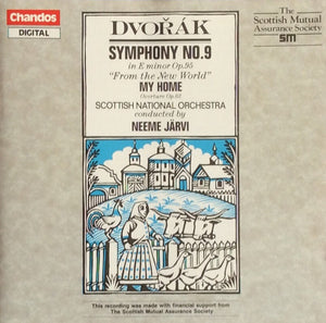 Dvořák* - Scottish National Orchestra* Conducted By Neeme Järvi : Symphony No.9 In E Minor Op.95 "From The New World" / My Home Overture Op.62 (CD)