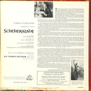 Rimsky-Korsakov*, Sir Thomas Beecham, Royal Philharmonic Orchestra : Scheherazade (LP, Album)