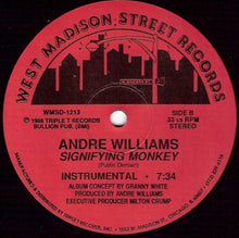 Load image into Gallery viewer, Andre Williams (2) : Signifying Monkey (12")
