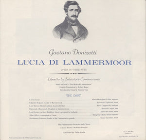 Callas*, The Philharmonia Orchestra* And Chorus*, Tullio Serafin : Lucia Di Lammermoor (Opera In Three Acts) (2xLP, 1st + Box)